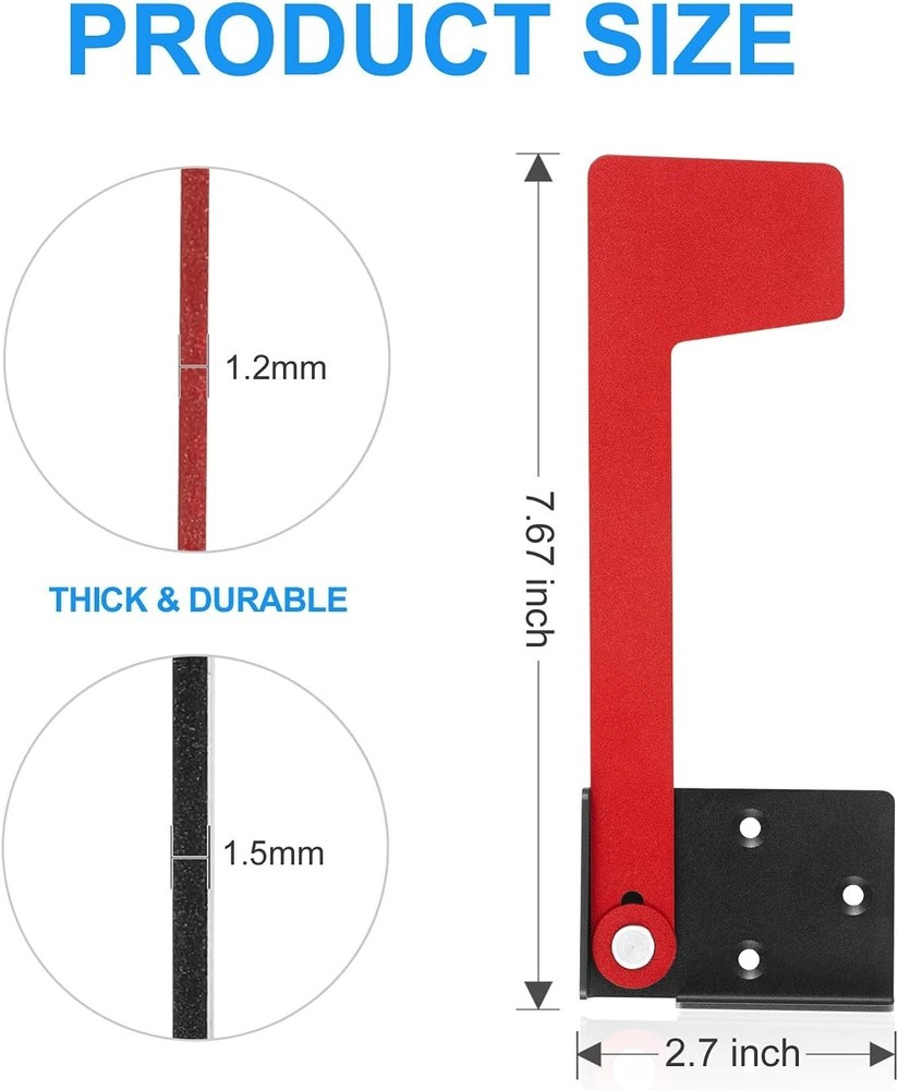 Professional Mailbox Flag Replacement Kit - Weather-Resistant, Multi-Surface Use