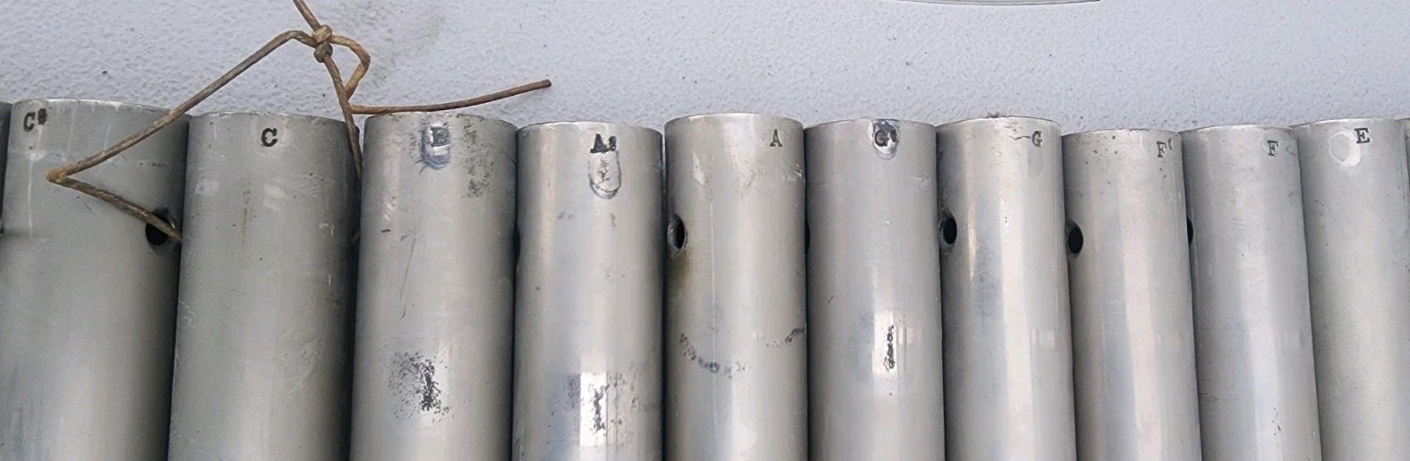 20 Deagan 1.5 Octave Cathedral Chimes Tubular Bells 1.25" dia. Circa 1910-1922