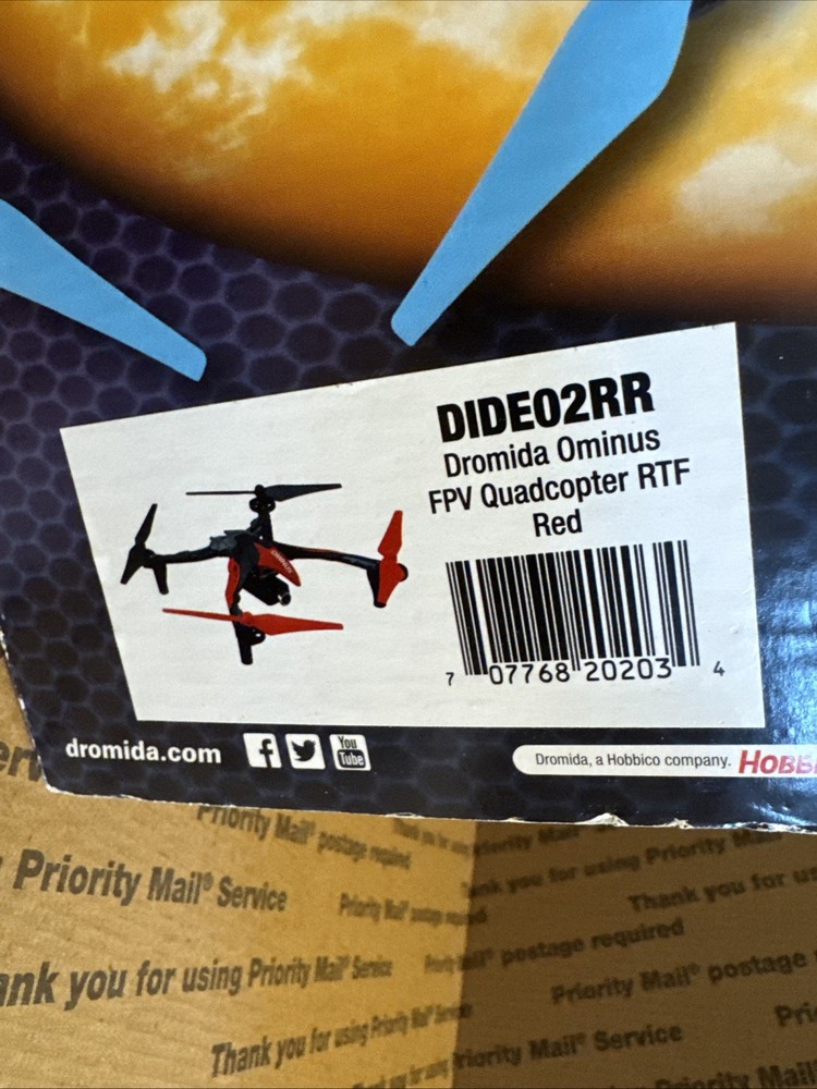 New Dromida Ominus FPV Quadcopter Red DIDE02RR (Please Read)