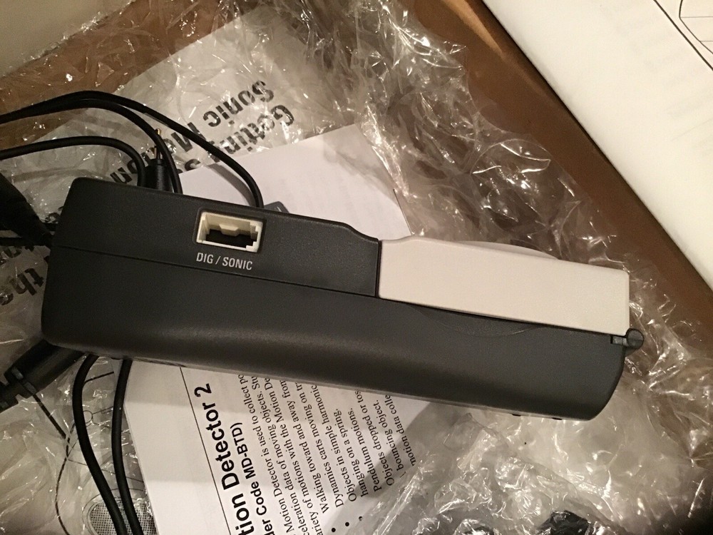 Texas Instruments CBR 2 Sonic Motion Detector In Box With Cable & Instructions