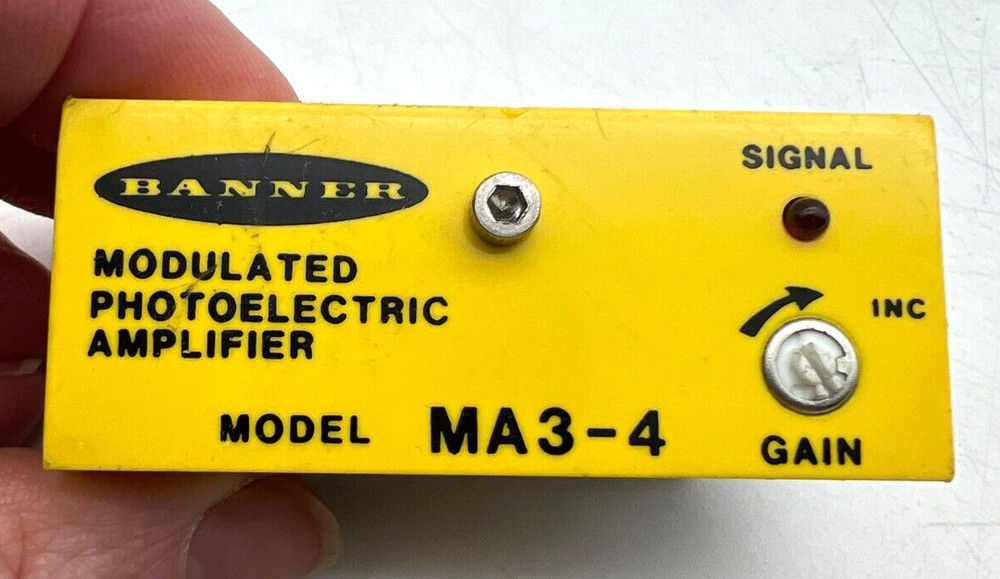 BANNER MA3-4 Adjustable Delay Module with RS8 Socket Base Logic Board Lot USA