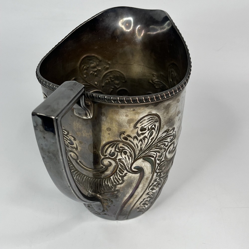 Vtg Barker Brothers Silver Plate Lip Pitcher Silver Pitcher Unique