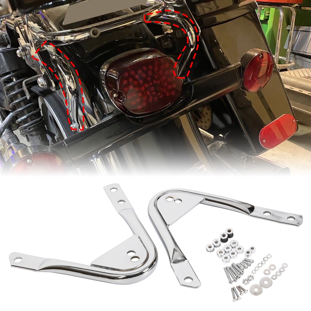 Detachable Two Up Luggage Rack Docking Hardware Mount For Harley 97-08 Touring
