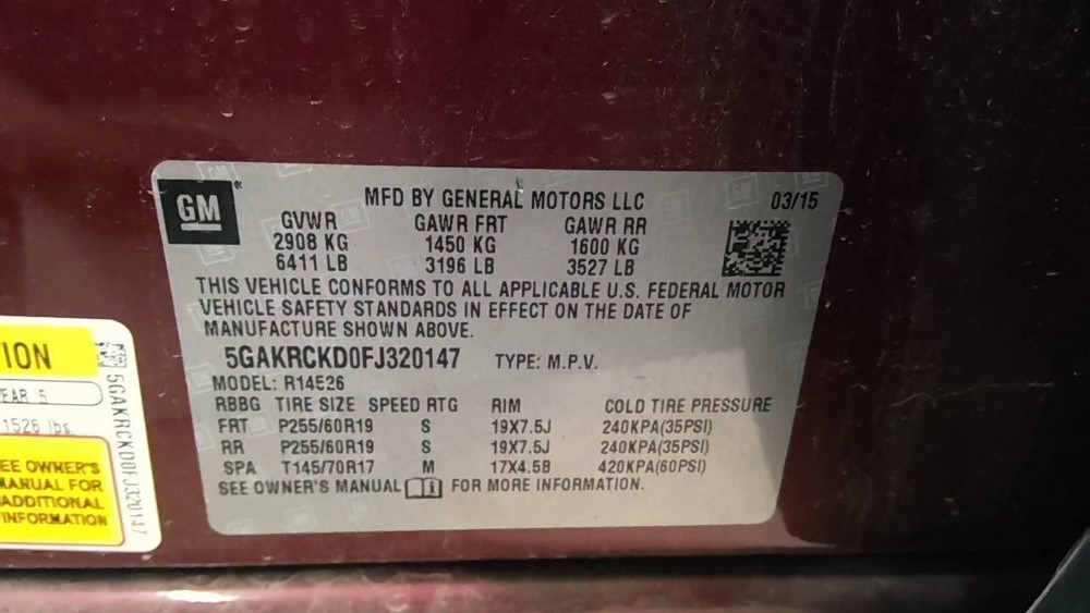 Speedometer MPH Without Front Camera Fits 14-17 ENCLAVE 734780