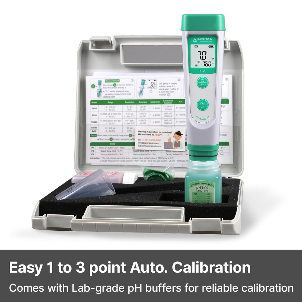Waterproof pH Tester Kit