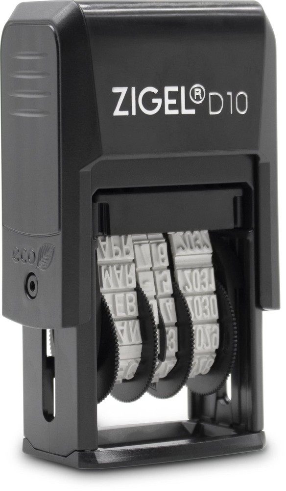 D10 Office Date Stamp - Self Inking Date Stamp - Red