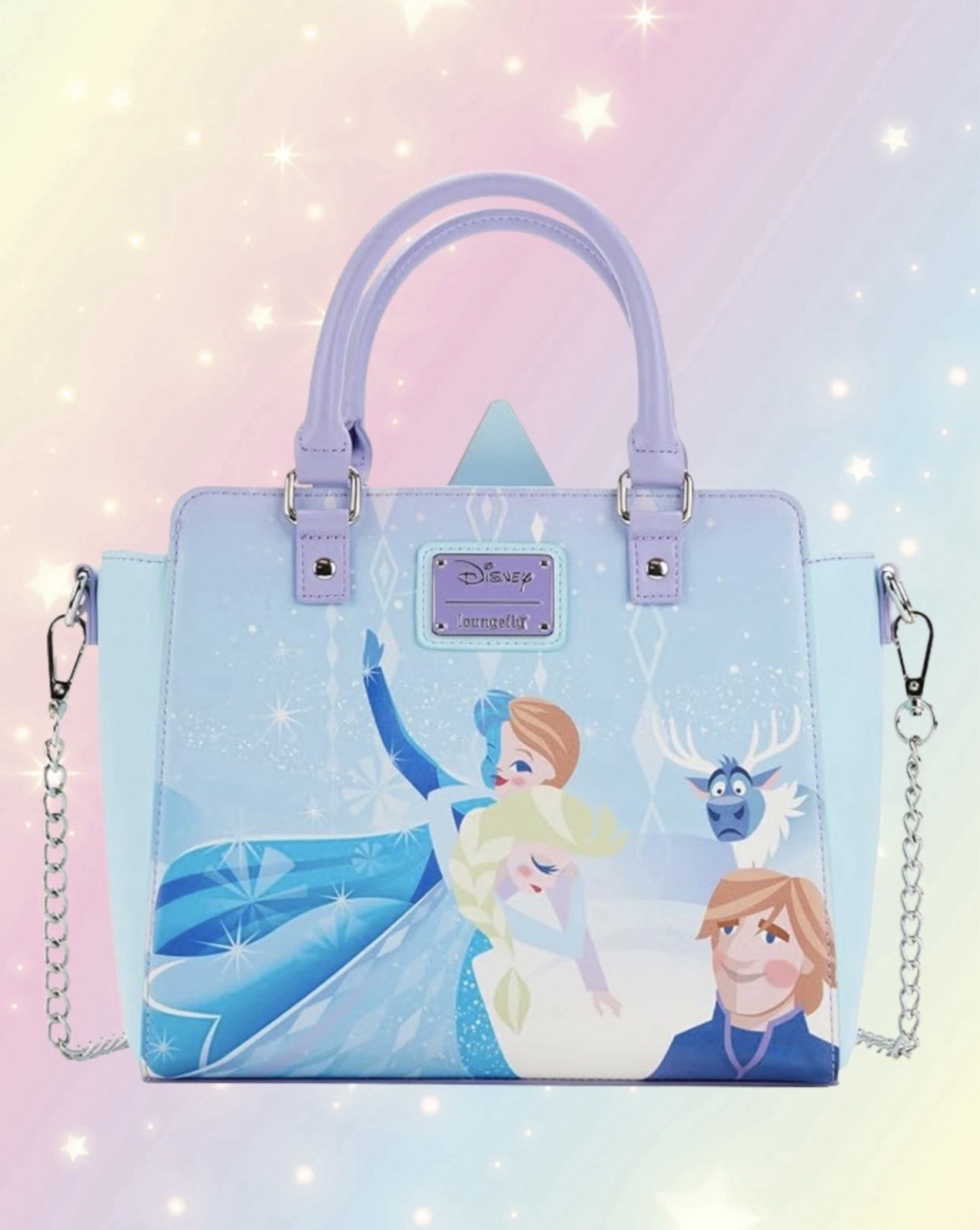 Loungefly Disney Frozen Elsa Princess Castle Crossbody Bag Purse Handbag New NWT