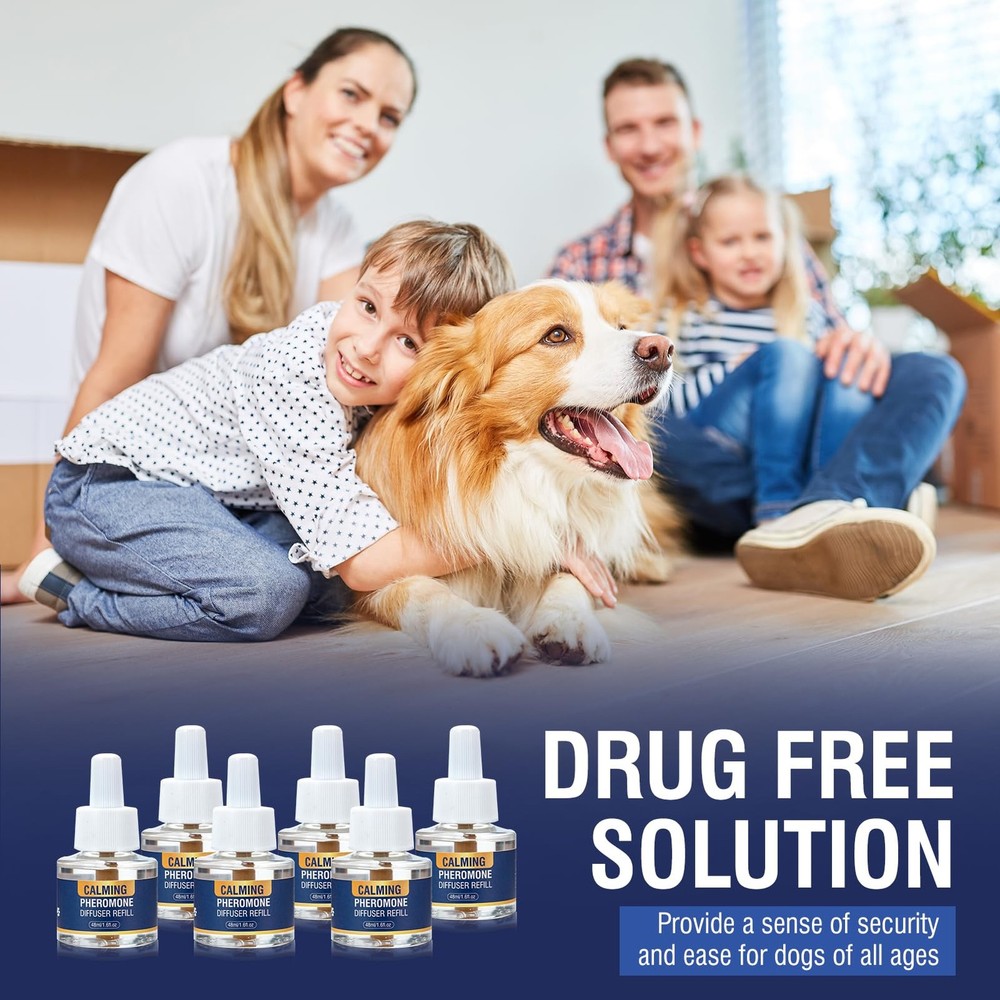Dog Calming Diffuser Refills 6 Pack Pheromone Appeasing Pet Pheromones...