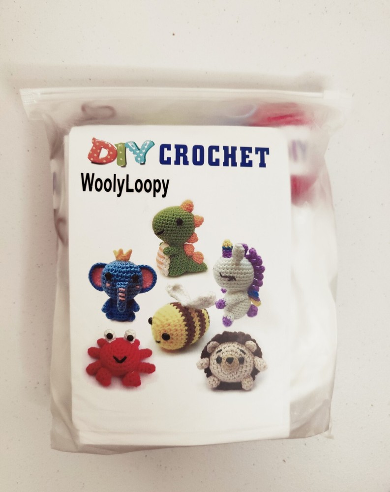 WoolyLoopy crochet making kit 6pcs perfect for beginners. step-by-step video