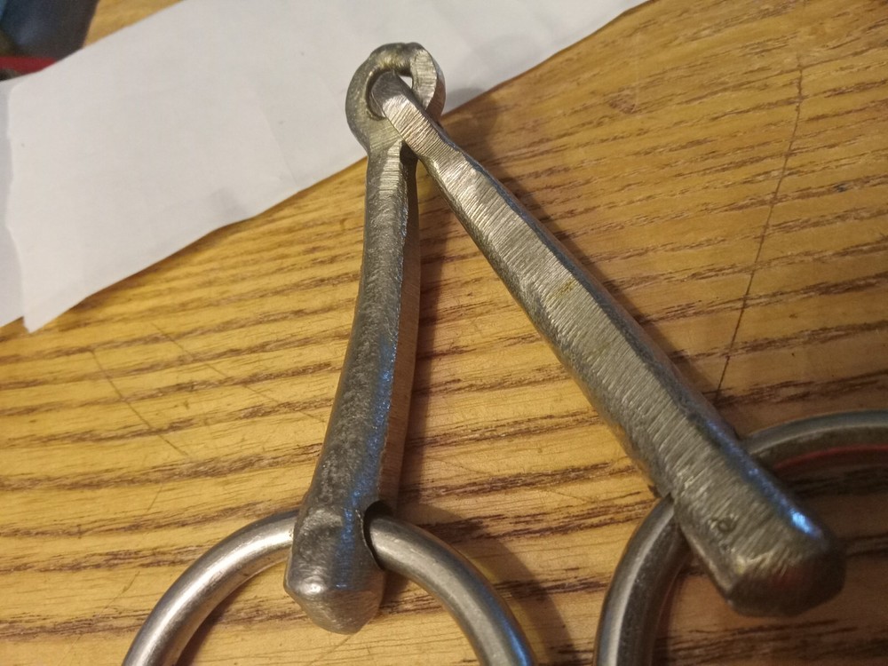 Used loose ring snaffle bit 5 1/4 mouth handmade