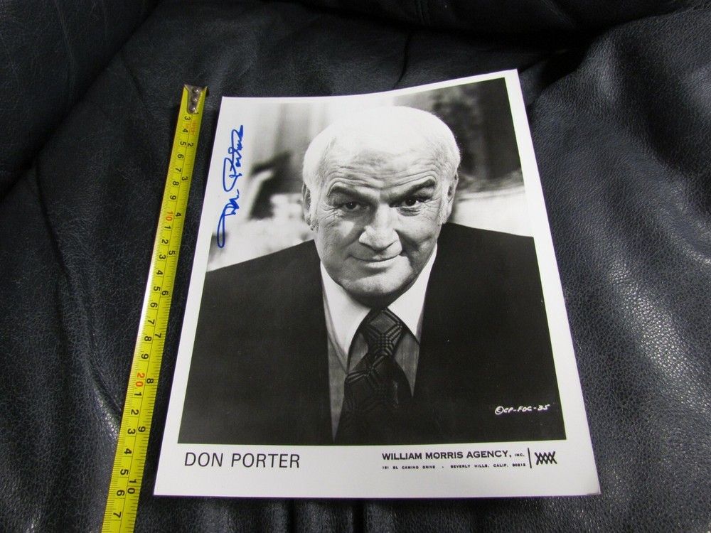 Don Porter Autographed Photo Actor