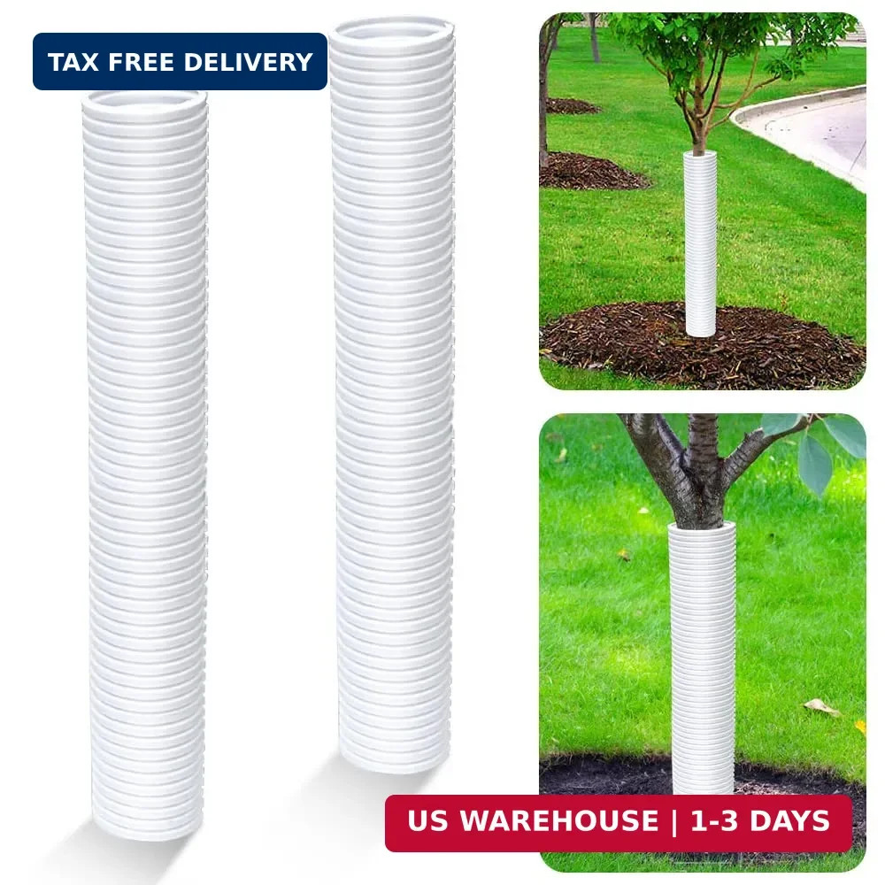 Corrugated Tree Guards, Tree Trunk Protectors, Tree Bark Protector Sleeve FAST