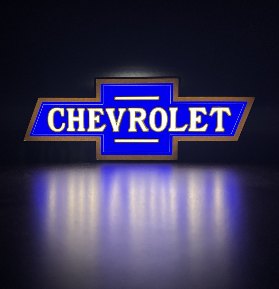 Lighted Chevrolet Sign