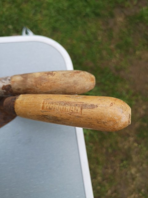 2 X Vintage Trowels Pointing Bricklayers Tool Bundle Trowel