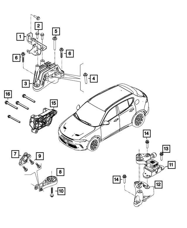 Genuine Mopar Hex Head Bolt And Washer 6511484aa