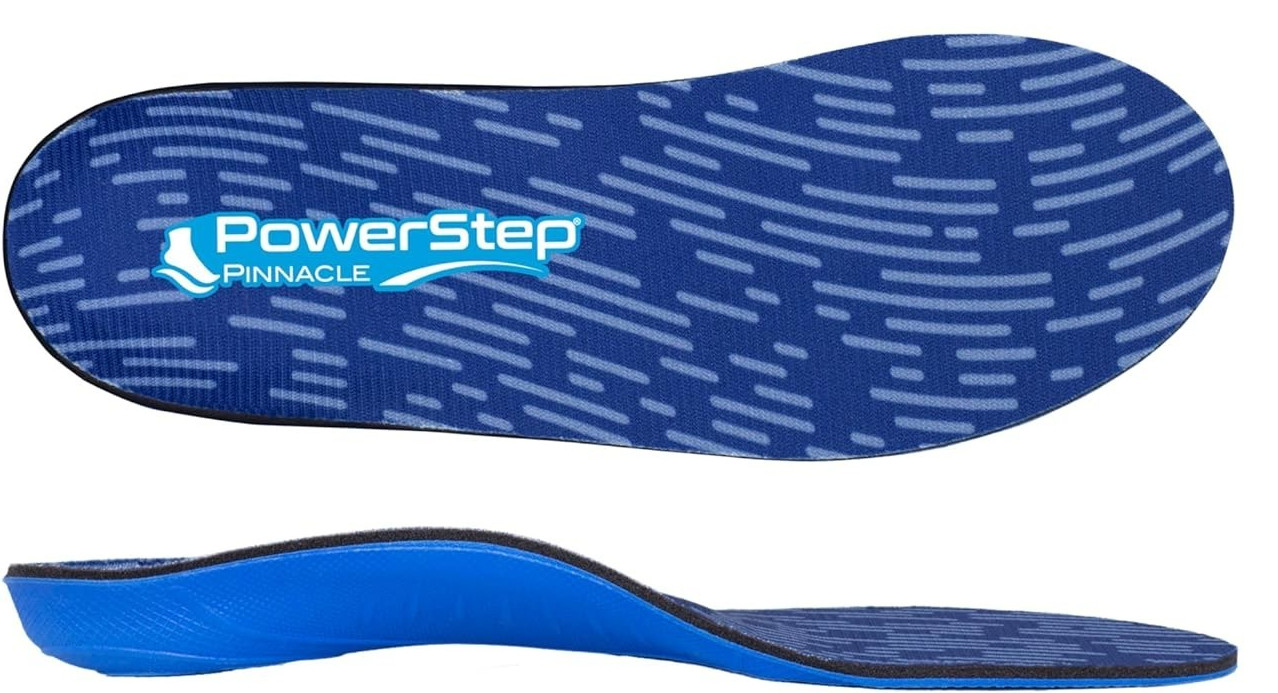 PowerStep Pinnacle Neutral Arch Orthotic Insoles, (M - 6-6.5 / W - 8-8.5)