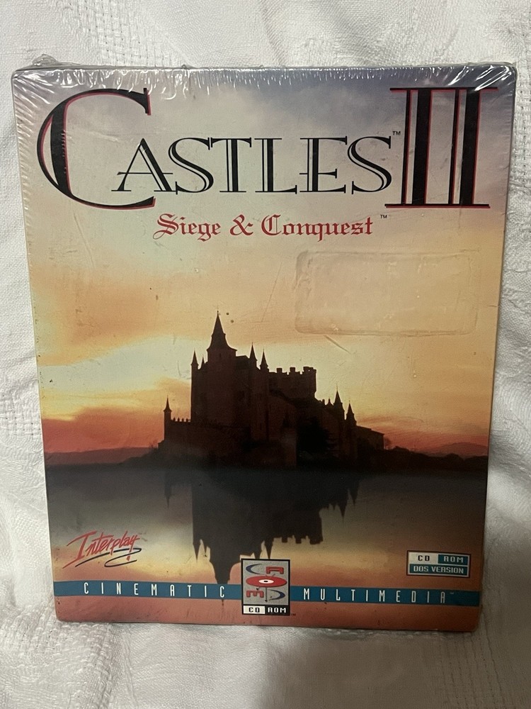 Castles II Siege and Conquest PC CD-ROM Dos Version Interplay New Sealed