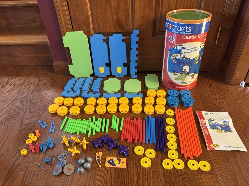 Superstructs Castle Set #0402 INCOMPLETE SET