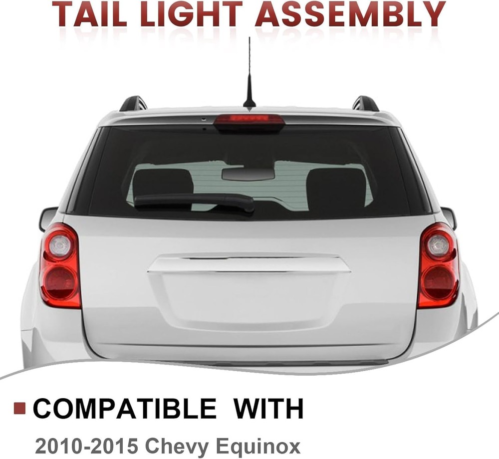 Tail Lights Assembly Compatible with 2010-2015 Chevy Equinox,Left Driver Side..