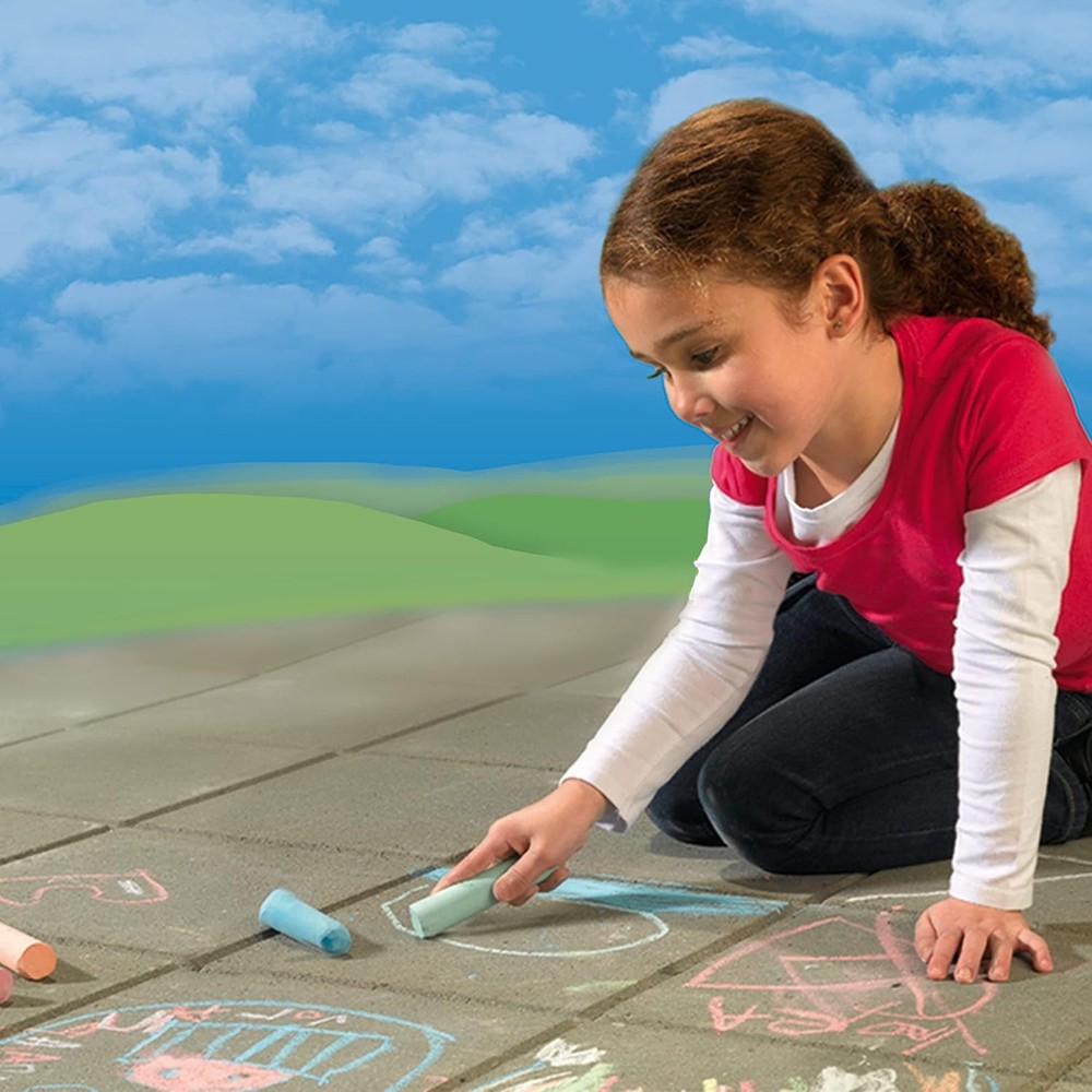 SES Creative 02206 Playground chalks 6 Pack, Mixed