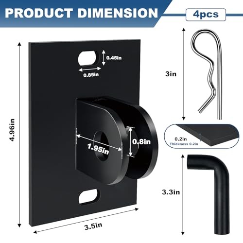 Stationary Dock Connector Hinge Kit, Hot Dip Galvanized Floating Dock Brackets