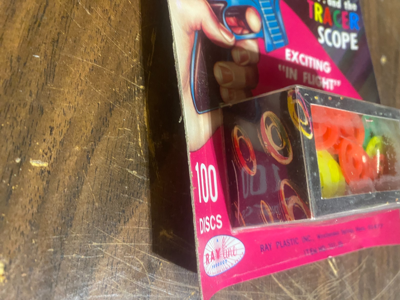 Vintage Star Trek 100 Jet Disc Tracer Gun Space Toy Ammo Ray Line NIP