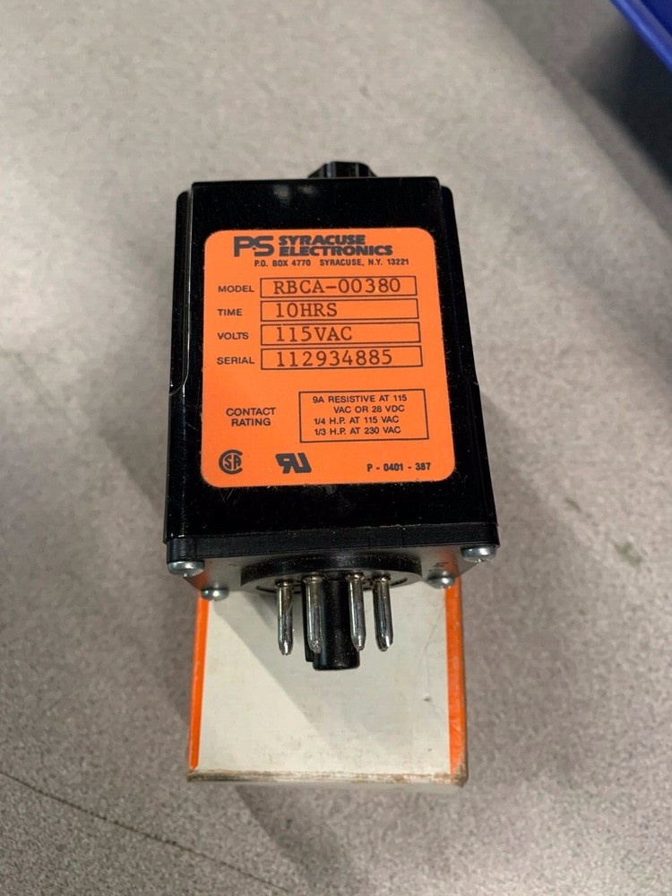 RBCA-00380 115VAC PS Syracuse Electronics NIB Relay