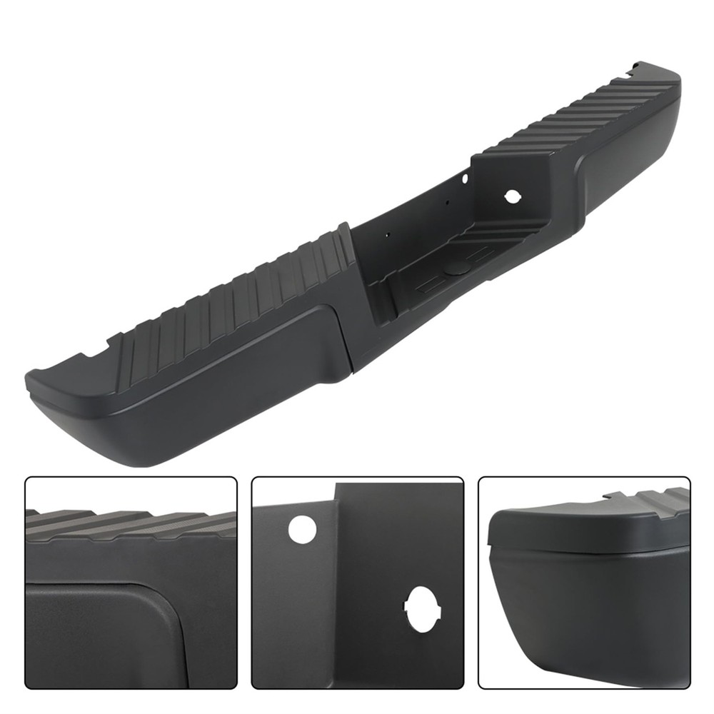 Black Step Bumper Replacement for F-250 2008-2016 No Sensor Holes
