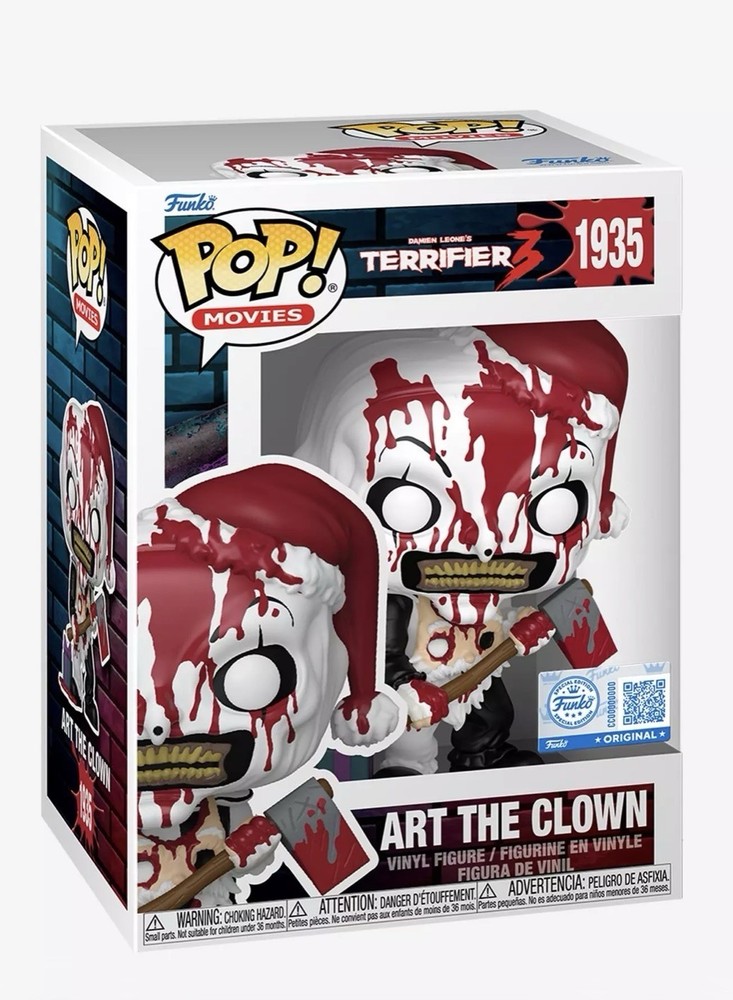 Funko Pop Art The Clown Hot Topic Exclusive Terrifier 3 + Protector