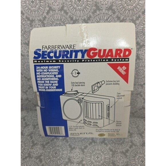 Farberware Security Guard Wireless Portable Home Security System Alarm