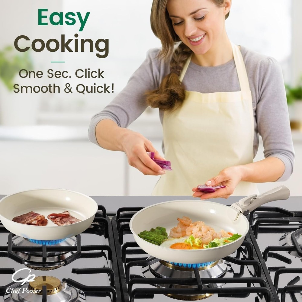 Versatile Kitchen 19-Piece Cookware Set - Induction Compatible & Easy to Clean