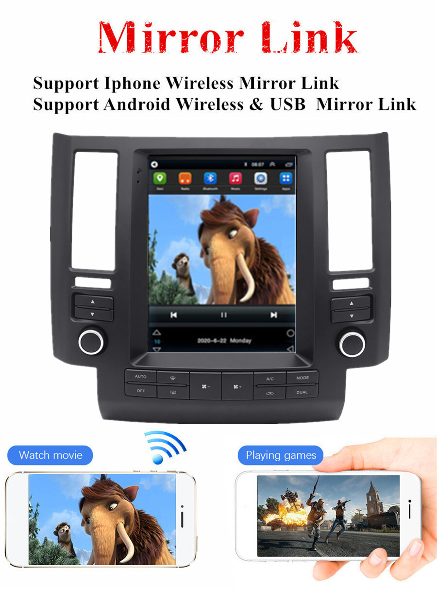 9.7" Android 11 Stereo Radio Head Unit Navi GPS For Infiniti FX35 FX45 2003-2006