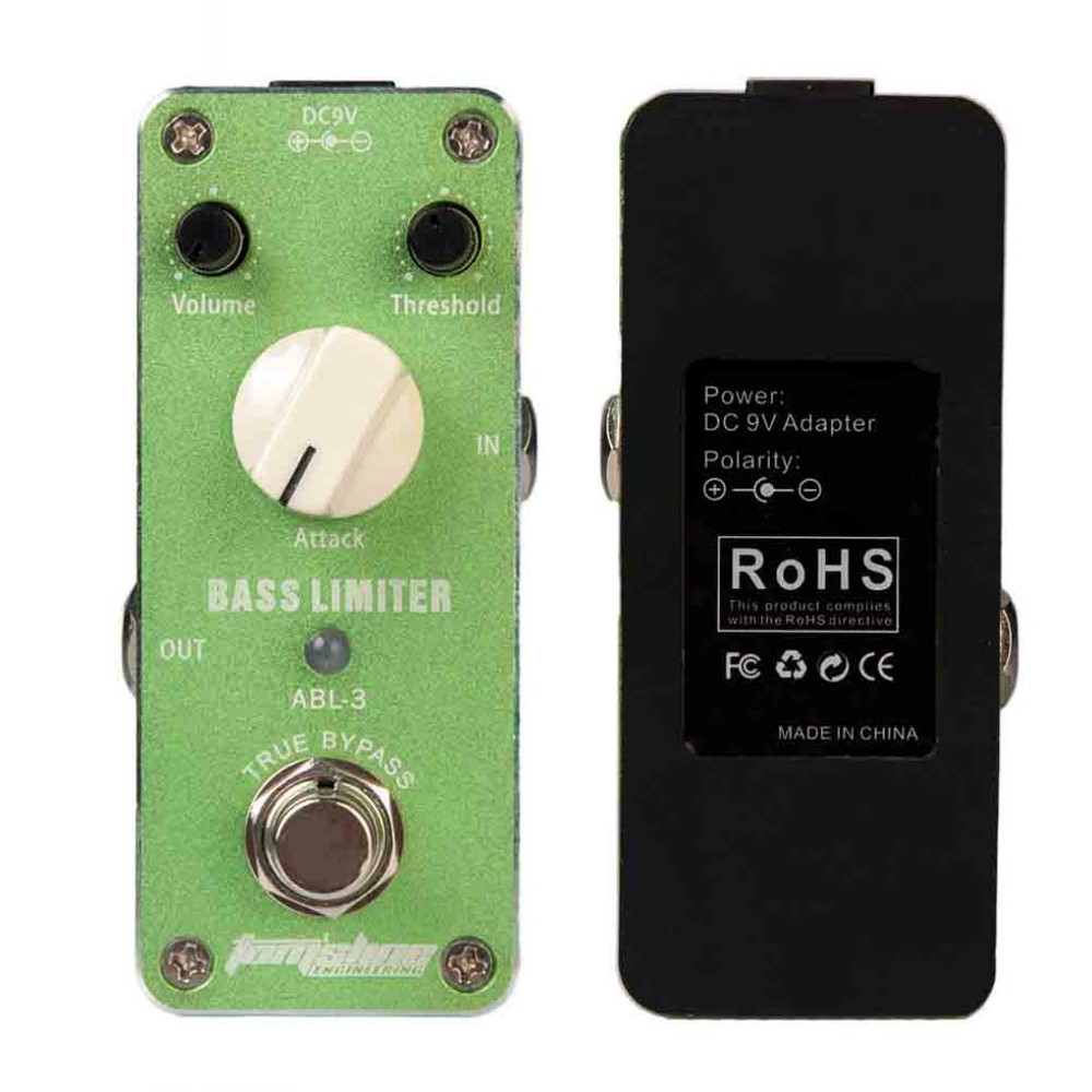 Aroma ABL-3 Guitar Compressor Effect Pedal Threshold attack Knob Footswitch