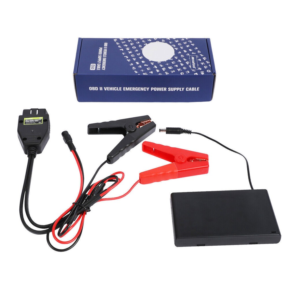 OBD2 ECU Memory Saver Portable Replace Car Battery ECU Emergency Power Cable