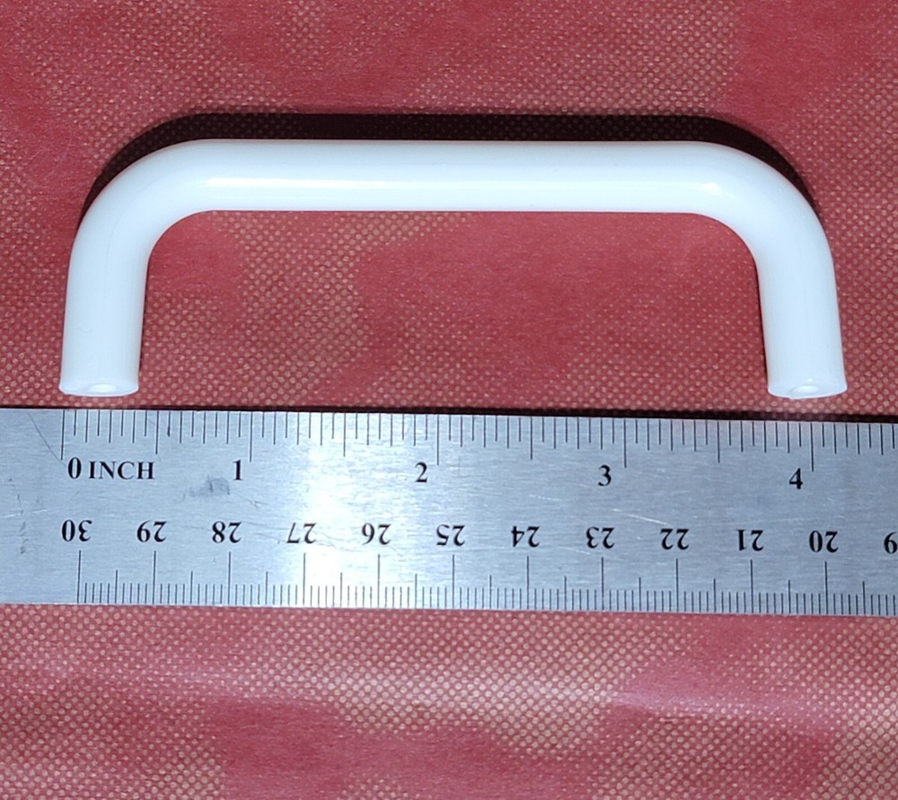 Cabinet Drawer Wire Pull Handle White Plastic 3 - 3/4” New ( 10pcs)