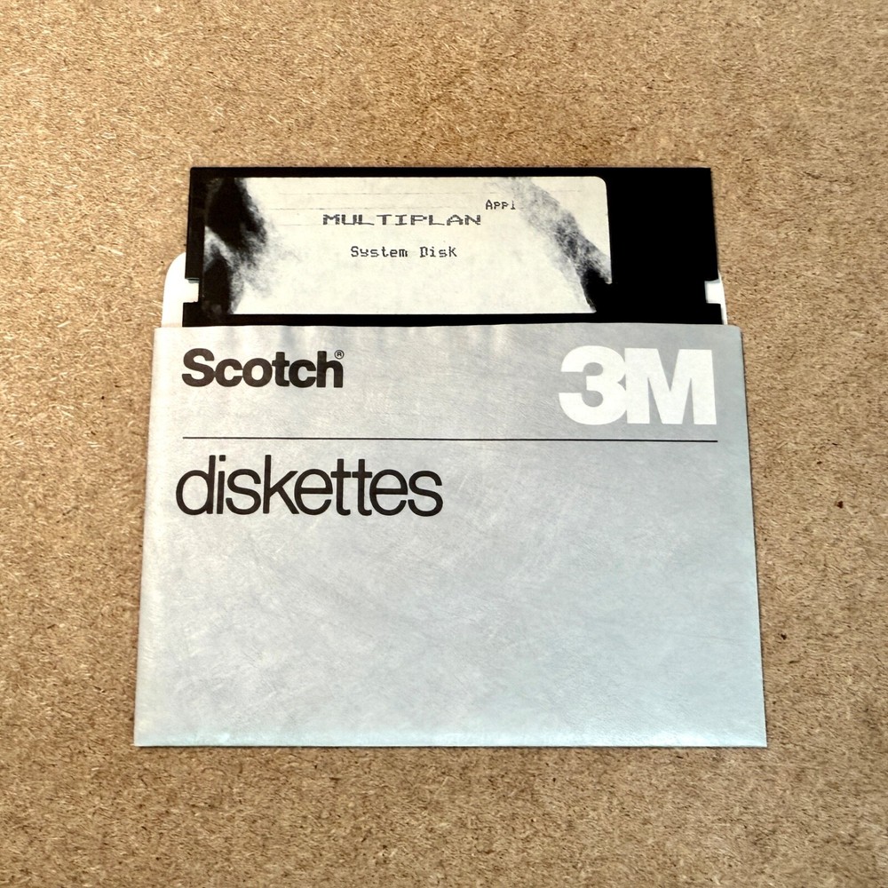 Multiplan System Disk Apple Floppy Disk Apple II