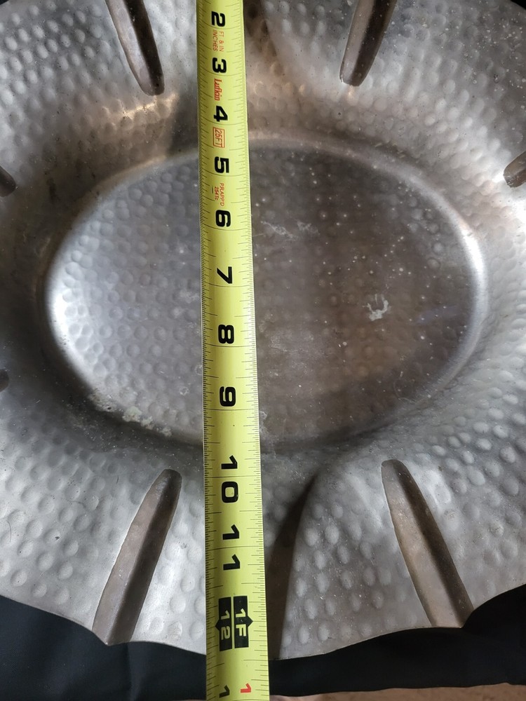 Silver And Copper Footed Tray