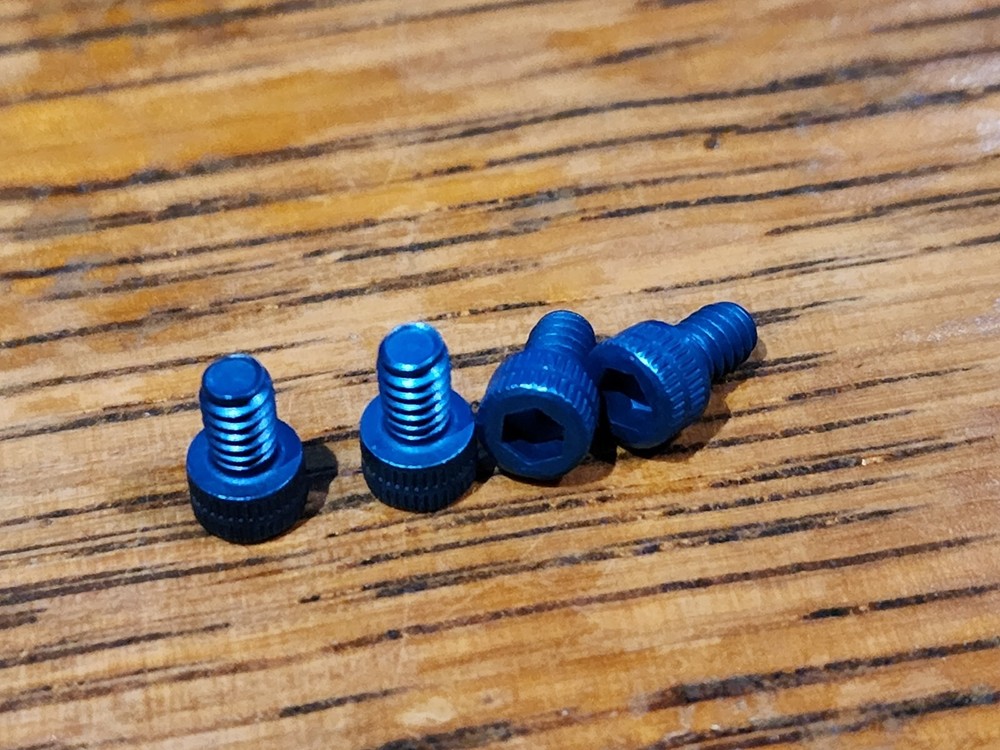 L3harris Aptial AN/PEQ15 Blue Socket Head Screws, 5 quantity