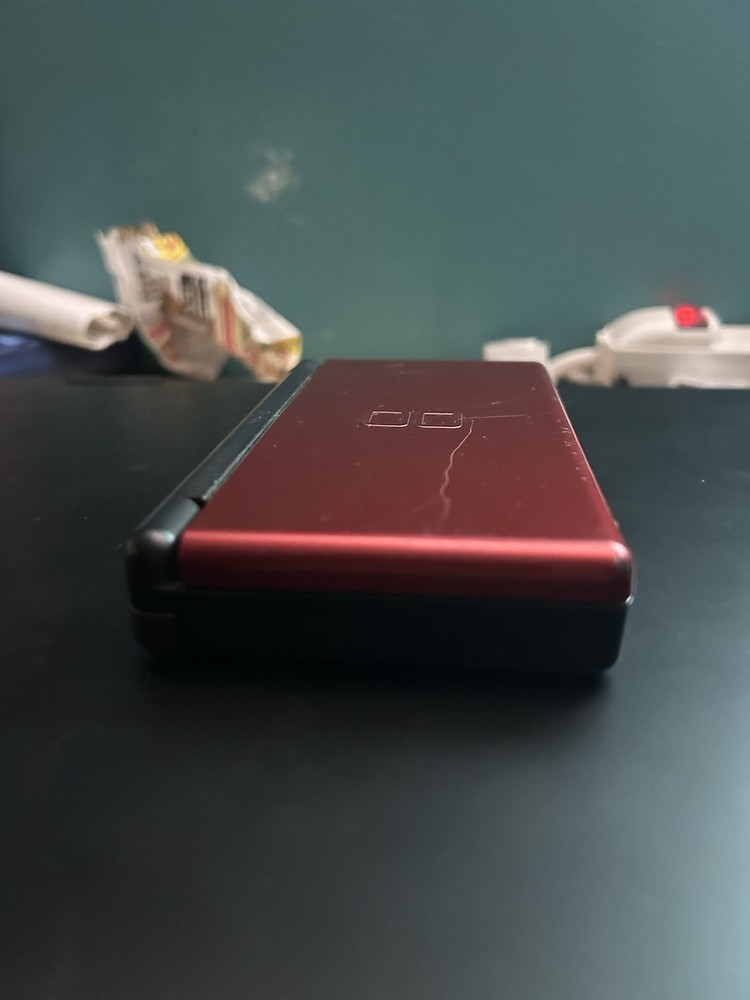 Nintendo DS Lite Red Black Handheld System Console READ DESC