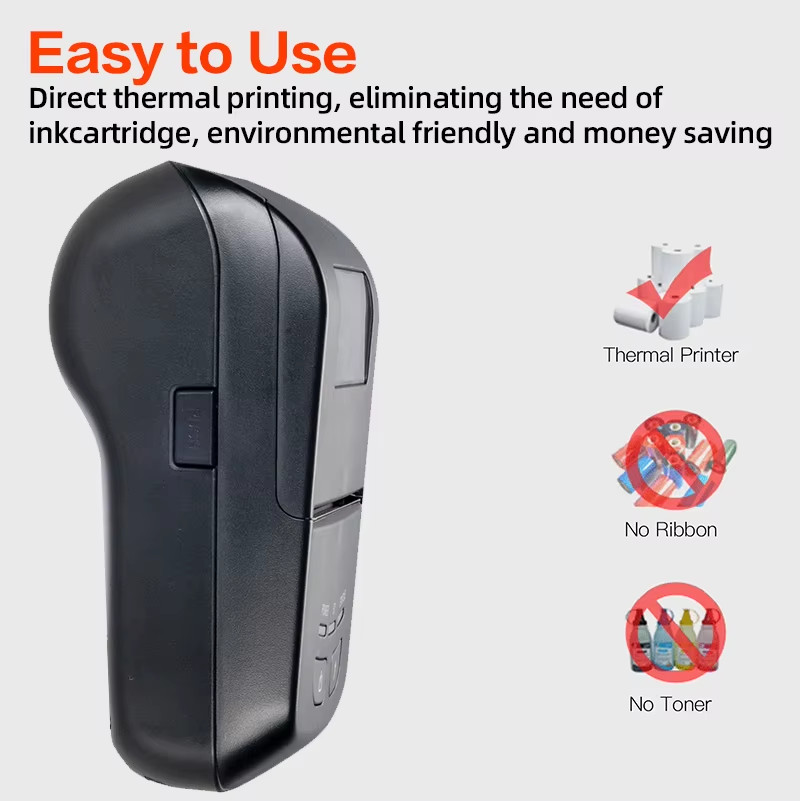 Mini 80Mm Thermal Printers Wireless Portable Receipt Printer Thermal Bluetooth M