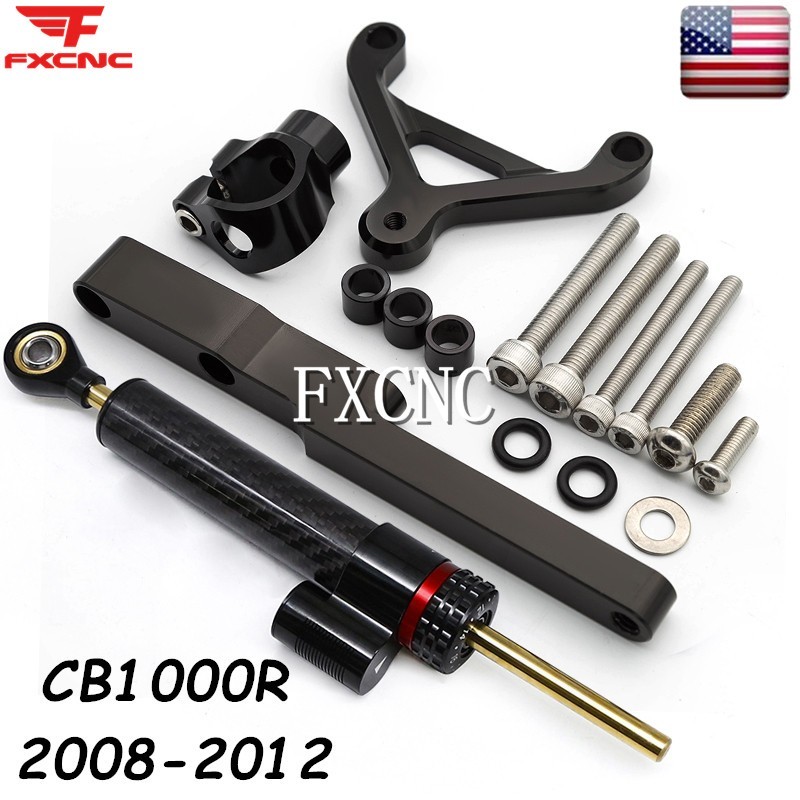 Steering Damper Stabilizer & Mount Support Bracket For Honda CB1000R 2008-2017