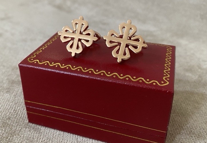 Rose Gold Concessionaire Cufflinks with Gift Box