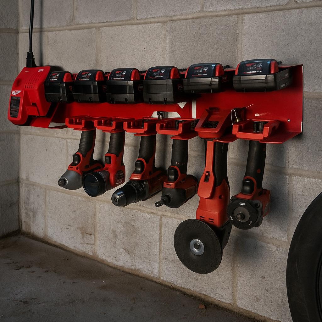 Milwaukee M18 Locking Battery and Drill Charging Station