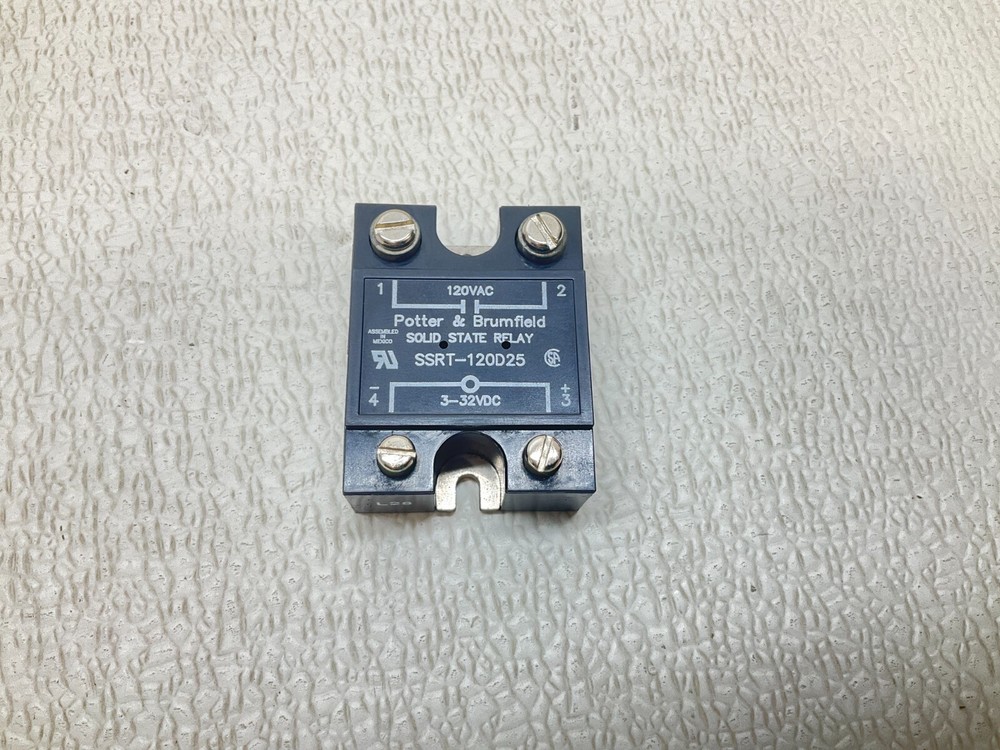 Potter & Brumfield SSRT-120D25 Solid State Relay 3-32 VDC SSRT120D25 (TB)