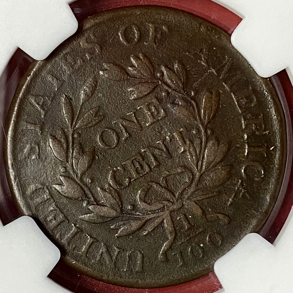 NGC-VF! 1803 LARGE CENT SMALL DATE LARGE FRACTION DAMAGE ROTATED REVERSE ERROR!