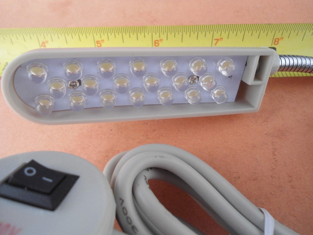 X-BRIGHT 20 LED LIGHT 3-D FLEX MAGNETIC BASE SHOP WORK BENCH MACHINE TOOL + PLUG