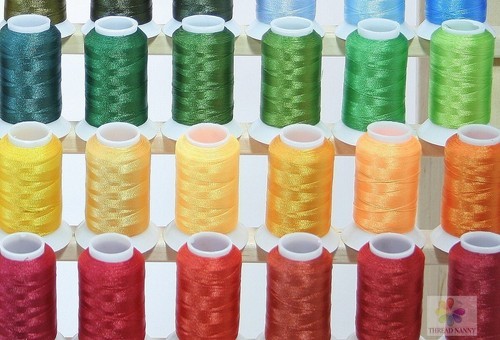 Premium 80 Polyester Machine Embroidery Thread Spools - (500M) 550yards each