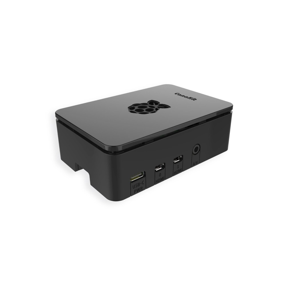 CanaKit Raspberry Pi 4 Case - Premium Black (High-Gloss) RSP-CASE4-PI4-BLK