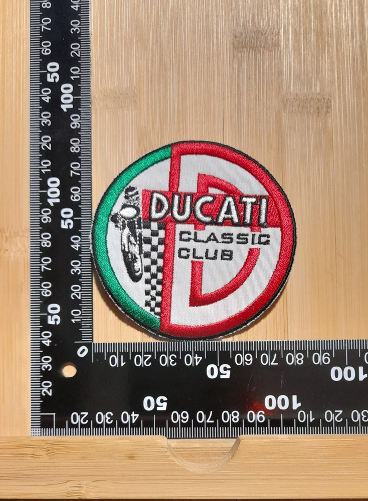 DUCATI CLASSIC CLUB Patch Round Patch 8cm ITALIA