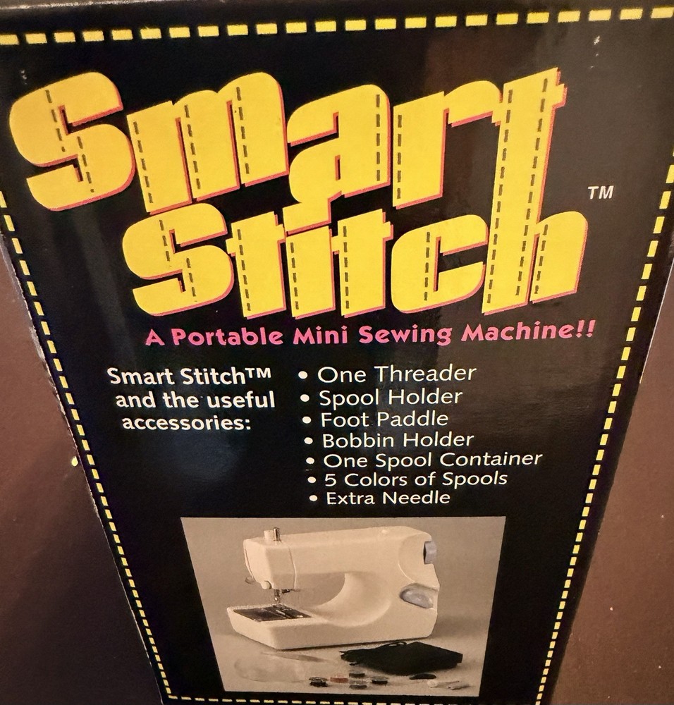 Smart Stich Portable Mini Sewing Machine Double Thread Sewing, AC/DC Operation